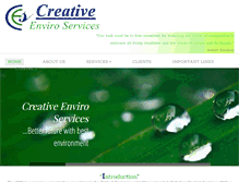 Tablet Screenshot of creativeenviroservices.com